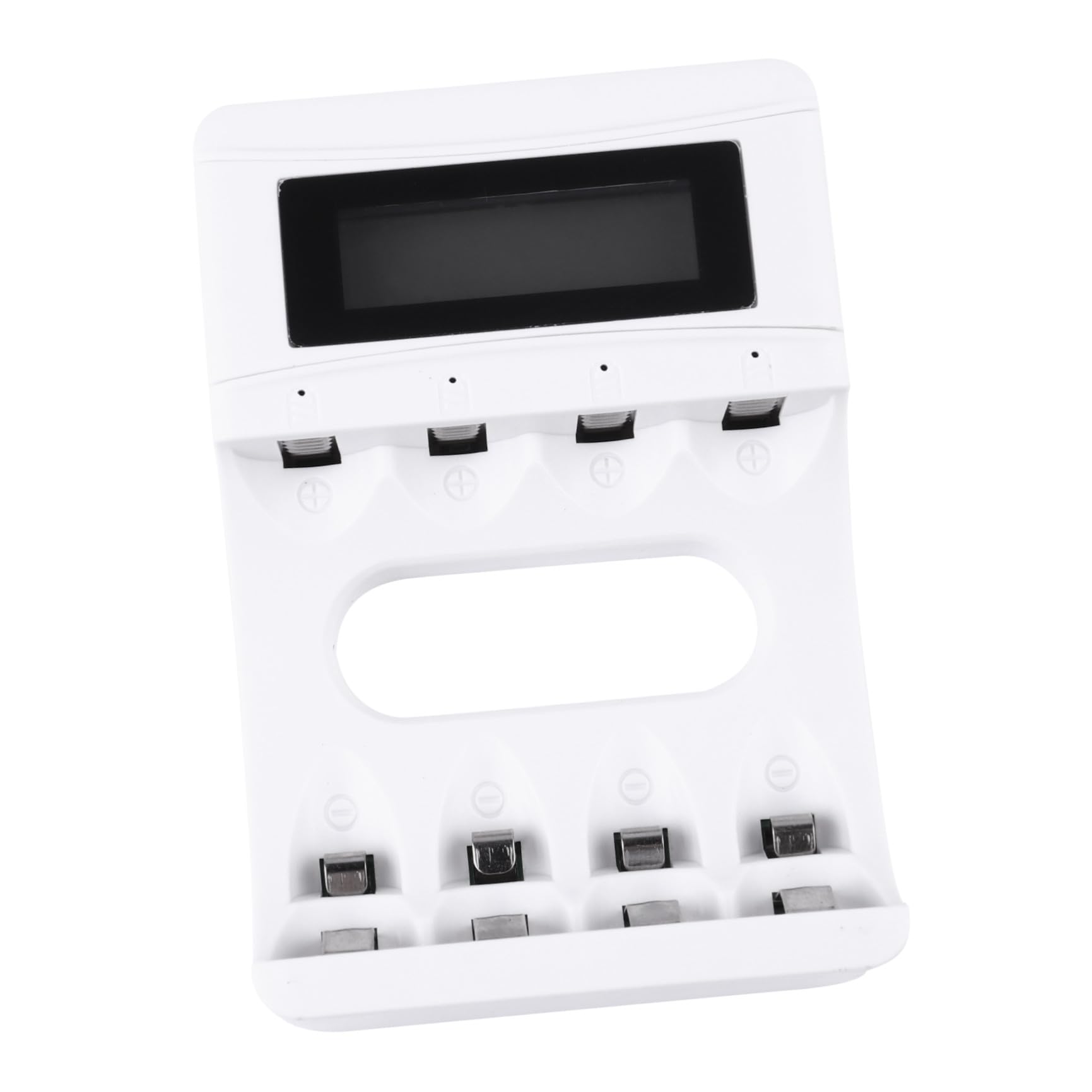 HEMOTON 3pezzi Caricabatterie Lcd Slot Per Batterie Ricaricabili Caricatore Usb Con Display Per Monitoraggio Carica e Protezione Da Sovraccarico Compatibile Con Aa Aaa