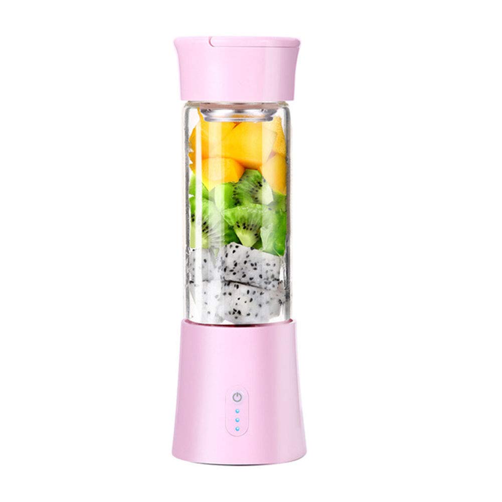 Gaone Portable Mixer Squeezer Personal Size with 6 Blades 380Ml Smoothie Maker Juicer Blenders USB Rechargeable Single for