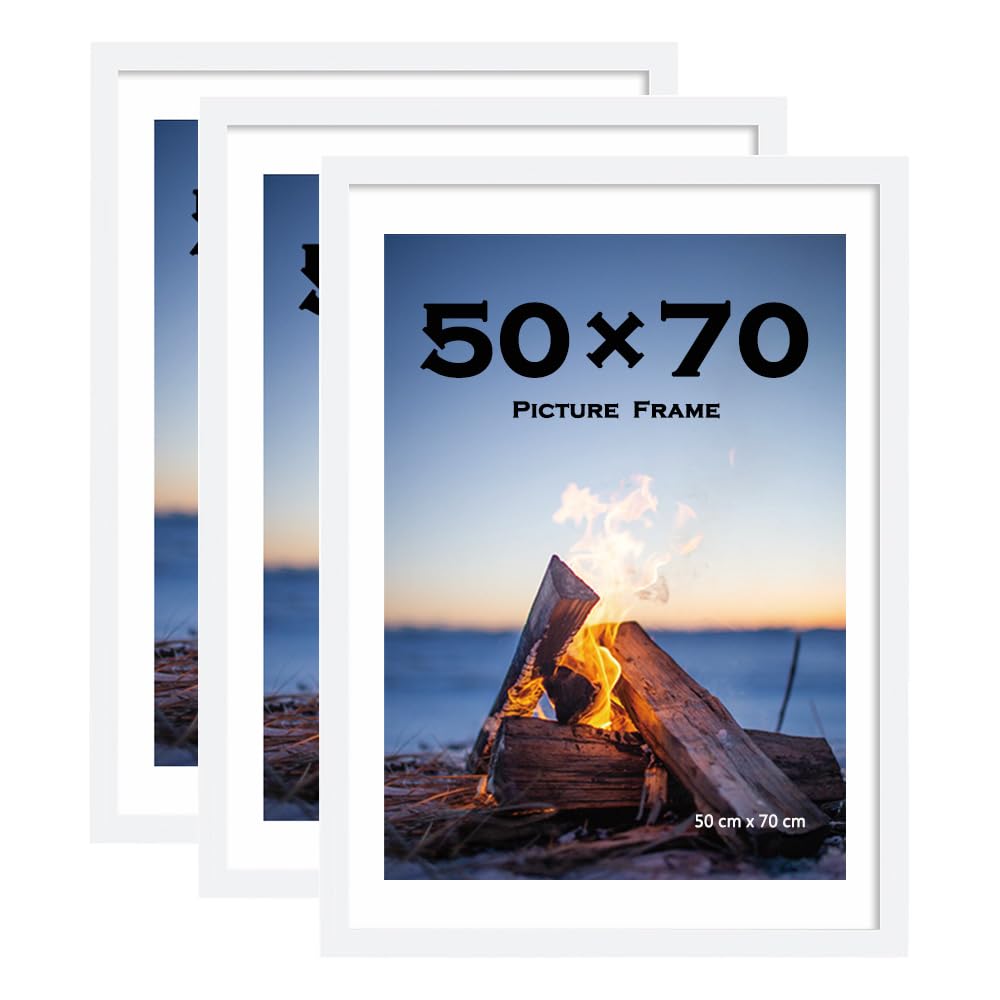 Scholar Tree White 50x70cm Picture Frame, 3 Pack,Wall Hanging Photo Frame โ image 1