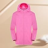 Ultra Lightweight Cycling Jacket Unisex Sun Protection Hooded Jacket with UV Defense Waterproof Shell