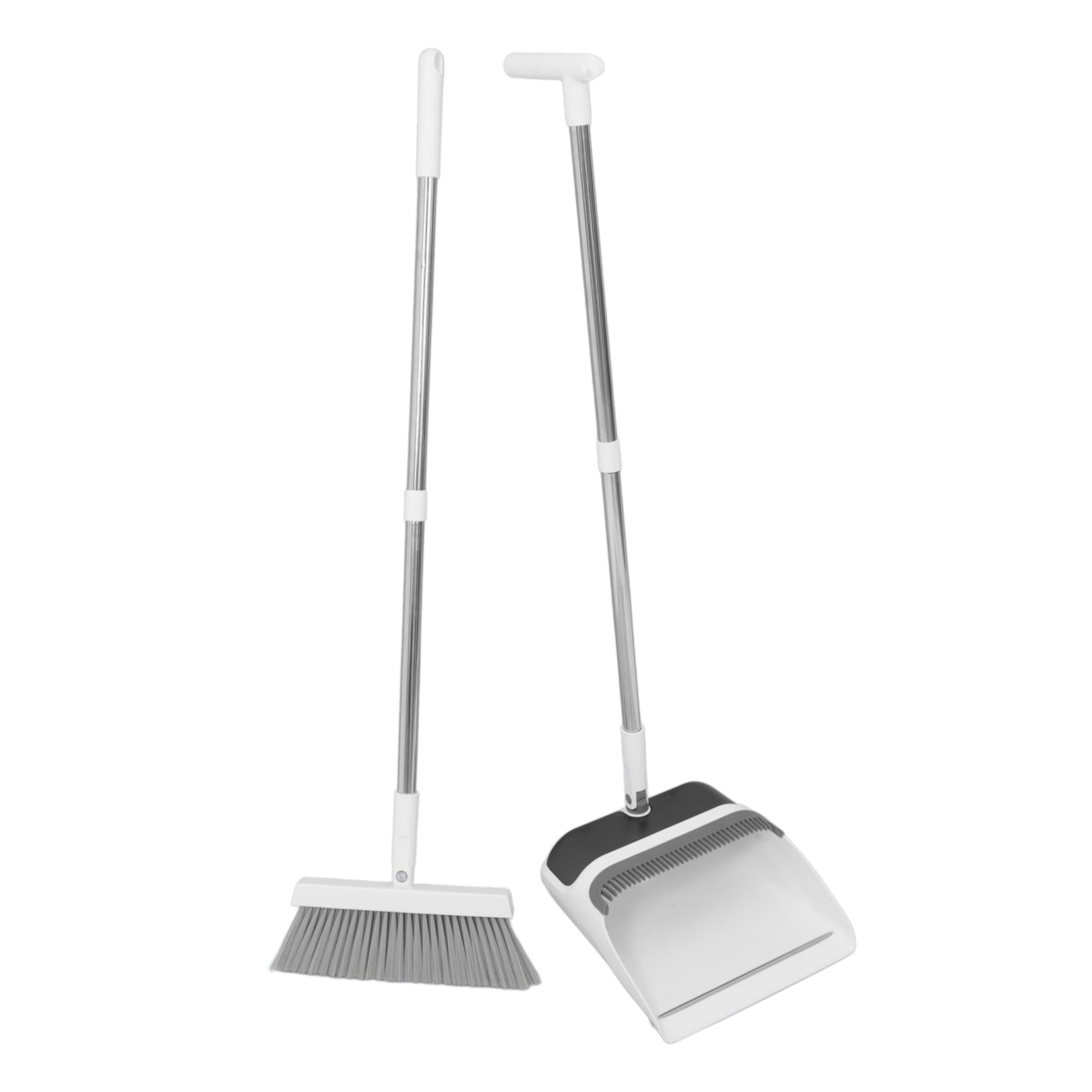 IWOWHERO 1 Set Cleaning Artifact Dust Pan with Handle Hand Broom and Dustpan Commercial Dust Pan Dust Pan and Broom Outdoor Broom Small Broom and Dustpan Lobby Dustpan Office Broom Pp White