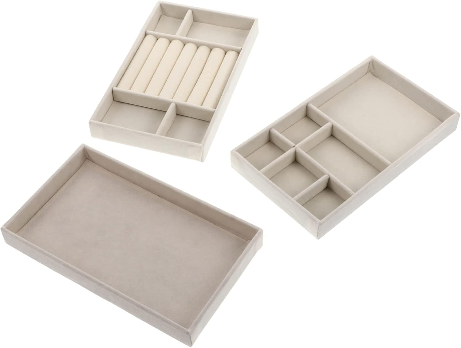 Cabilock 3pcs Jewelry Storage Tray Decorative Plates for Home Store Display Random Style Holders for Earrings Necklaces and Bracelets