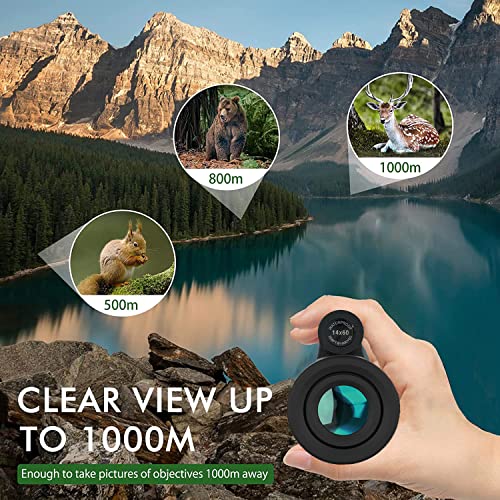 Birthday Gifts for Men Dad Husband Him Teen, 12x60 Monocular Telescope with Phone Adapter & Tripod for Hiking, Bird Watching & Travel, for Fathers Day, Camping Gifts for Outdoors Photography Lover by AYRAVIIO - Image 5