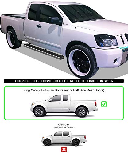 Estribos de Acero Inoxidable 304 para Nissan Frontier King Cab miniatura 2