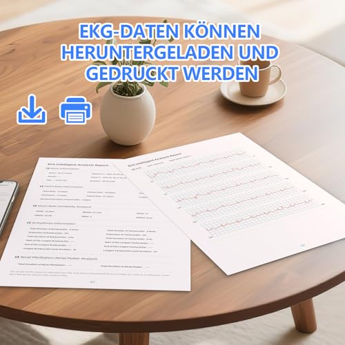 Tragbarer Herzfrequenz-Tracker, Kompakter Rhythmus-Recorder für den täglichen Gebrauch, Smartphone-kompatibel, Schnelle Messung ohne Abonnement