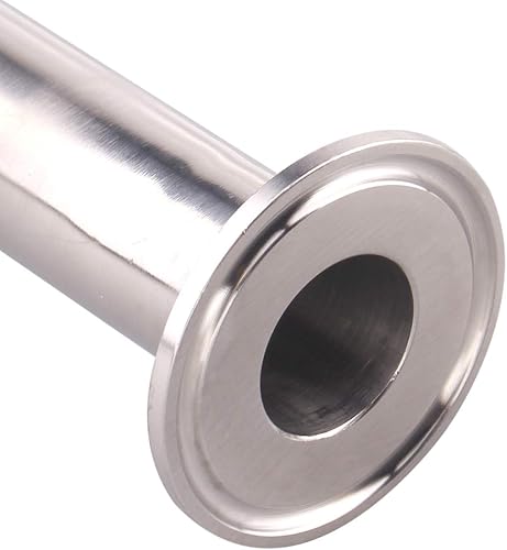 Miniatura 3 de DERNORD Bobina sanitaria Tri Clamp Tubo Acero Inoxidable 304 con 1,5 Pulgadas Tri Abrazadera Tubo de 1 pulgada OD (longitud del tubo 36