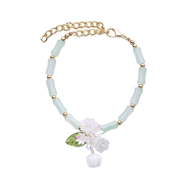 Cat Jewelry Necklace Ultralight Pet with Adjustable Extension Chain Lobster Clasp Allergy Collar for Dress-up Photography Prop Accessories