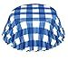 Fox Run 6918 Gingham Bake Cups, Standard, 50 Cups, Blue