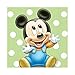 16 Count Mickey's 1st Birthday Beverage Napkins, Blue