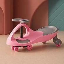 Blushbaby Swing Car for Kids | 360° Steering | Safe, Durable & Fun Wiggle Car for Toddlers Age 2+ | Indoor & Outdoor Use (Pink Ride on Car)