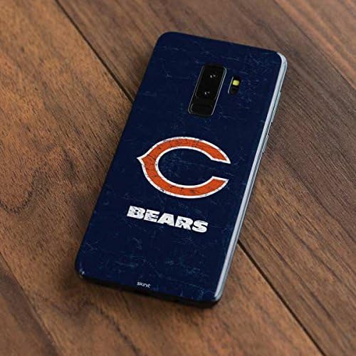 Skinit Decal Phone Skin Compatible with Galaxy S9 Plus - Officially Licensed NFL Chicago Bears Distressed Design