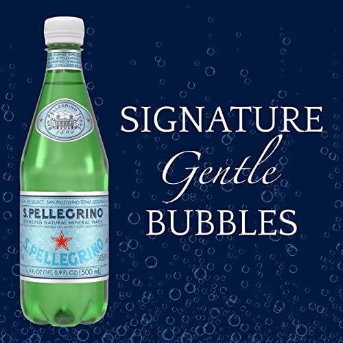 S.pellegrino Sparkling Natural Mineral Water, 16.9 Fl Oz. Plastic Bottles (12 Count) #TOP1