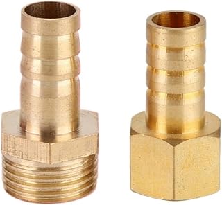 Conector Pagoda rosca interna y externa recto a través de cobre boquilla de agua y gas manguera gas natural Conector de enchufe rápido verde(Pagoda outer wire PC 16-06)