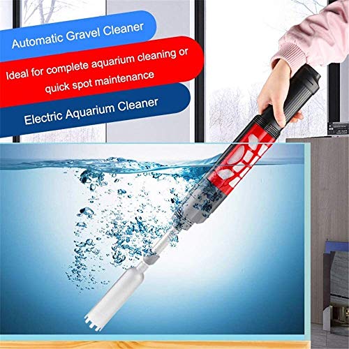 JSZ Electric Aquarium Cleaner Sludge Extractor, Fish Tank Cleaner Aquarium Gravel Automatic Gravel