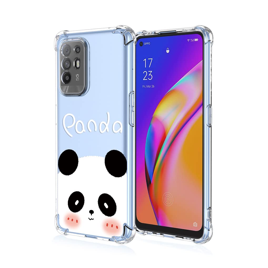 HAOYE Cover per OPPO A94 5G, Elegante Brillantini Modello Silicone