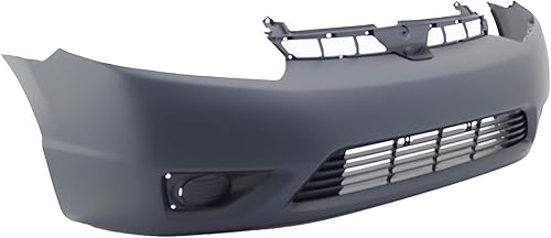 Miniatura 2 de FitParts Compatible con cubierta de parachoques delantero Honda Civic Coupe DX-G EX LX Si Coupe 06-08 2006-2008. Nuevo, imprimado y listo para