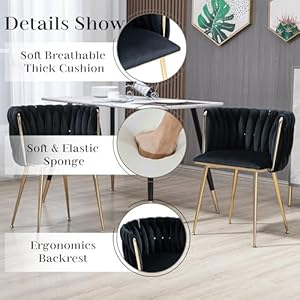 Small Clear Round Glass Top Dining Set for 4, 5 Pcs Modern Gold Circle Dinner Room Set, 36'' Minimalist Luxury Circular Kitchen Table Set, Black Woven Chair, for Breakfast Nook Living Room Small Clear Round Glass Top Dining Set for 4 5 Pcs Modern Gold Circle Dinner Room Set 36 Minimalist Luxury Circular Kitchen Table Set Black Woven Chair for Breakfast Nook Living Room