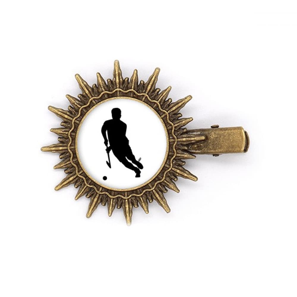 DIYthinker Hockey Sports Running Physical Education Hairpin Sun Headwear Retro Metal Clips Pin