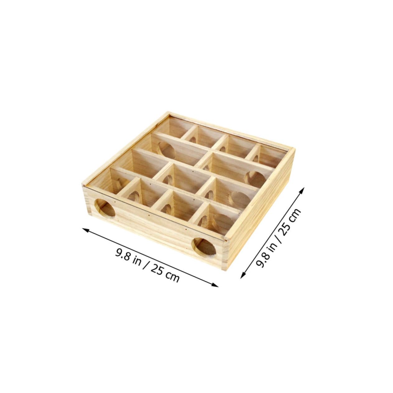 Yardwe Holz Labyrinthspielzeug für Kleintiere Mehr Stück Mäuselabyrinth in Khaki zur Beweglichkeit und Gesundem Wachstum Geeignet für Ratten und Kleine Haustiere im Haushalt
