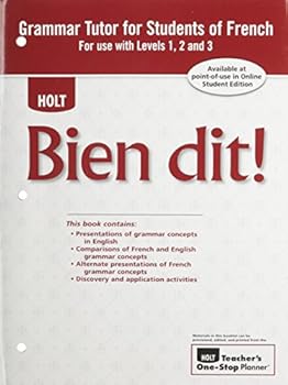 Paperback Bien Dit!: Grammar Tutor for Students of French Level 1a-3 Book