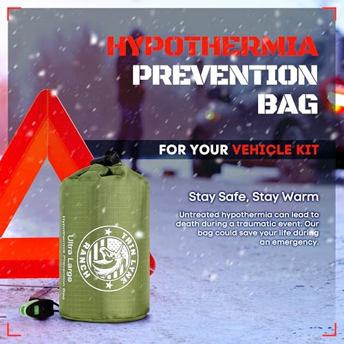 Saco de Dormir de Emergencia Ultra Grande para Supervivencia - Prevención de Hipotermia y Refugio - Bolsa Bivvy para Múltiples Personas - Equipo de Supervivencia Ideal, Esenciales para Camping de Emergencia miniatura 6