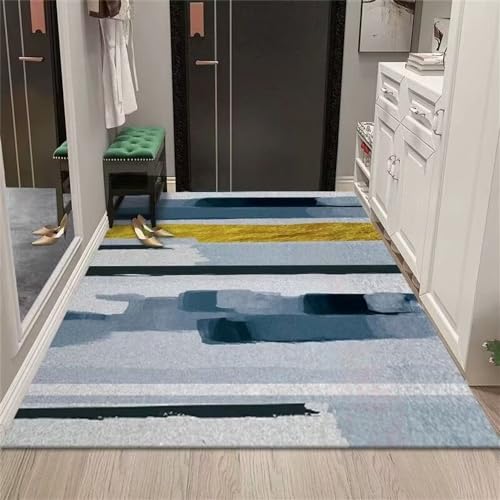 Grand tapis bleu de qualite supérieure et accessoires maison