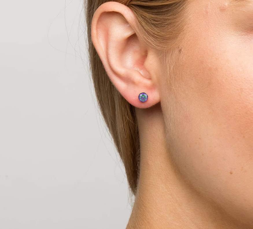 1 Pair Implant Grade Titanium Stud Earrings Set Hypoallergenic 3mm 4mm 5mm 6mm Cubic Zirconia G23 Titanium Earring Studs for Women Men for Sensitive Ear - Image 4