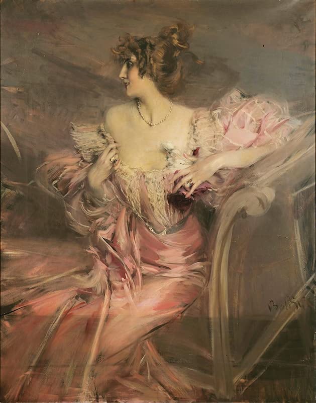 Portrait de Madame de Florian Impression d'Art sur Toile Haute Définition