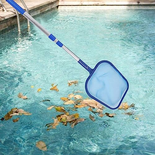 ADEPTNA Heavy Duty Extendable Aluminium Telescopic Pole Aqua Leaf Mesh Net Spa Skimmer Swimming Pool Hot Tub Spa Cleaner