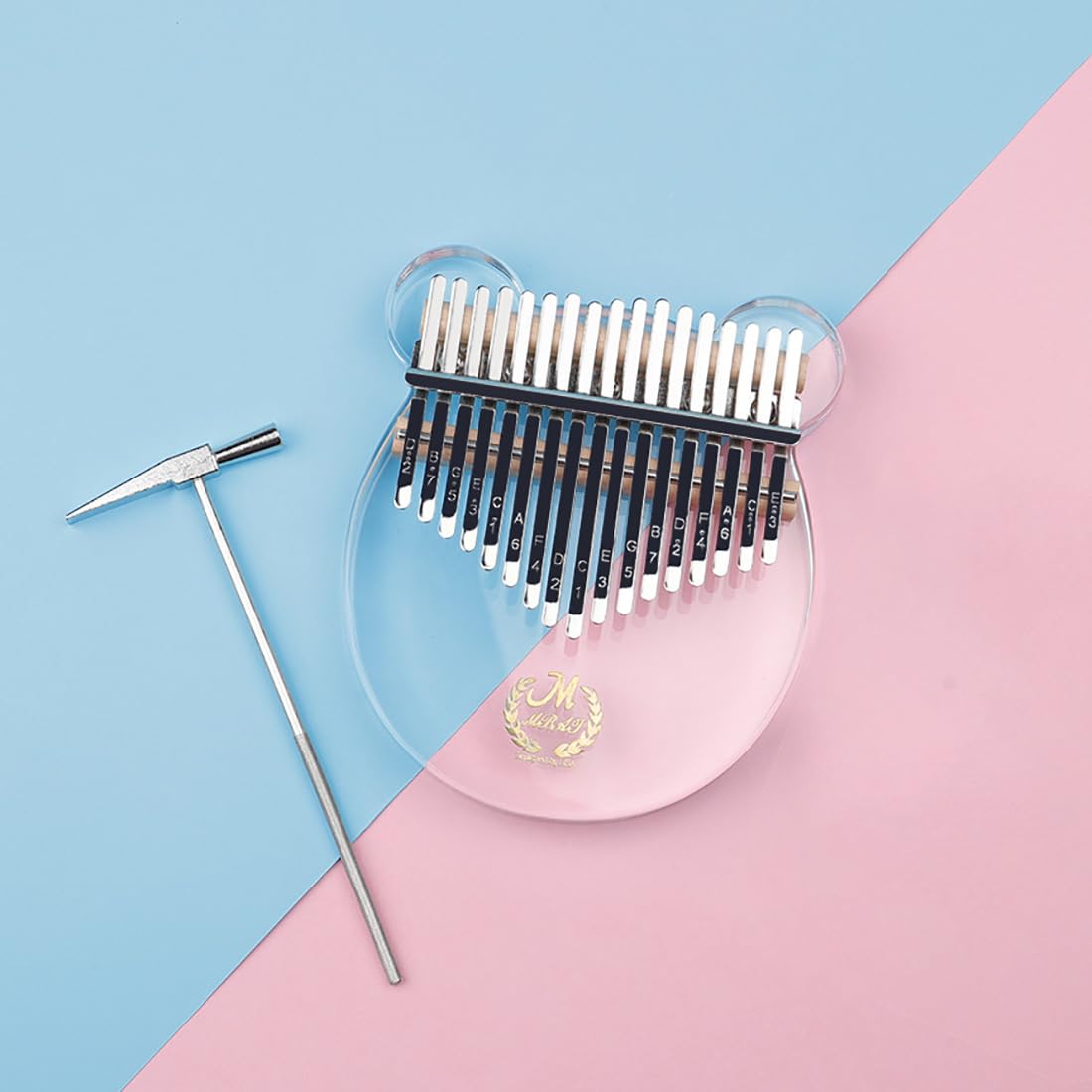 17-Note Kalimba, kristallklares Daumenklavier, Bär Kalimba, Kalimba, Anfänger Zupfinstrument, Finger Klavier, Kalimba