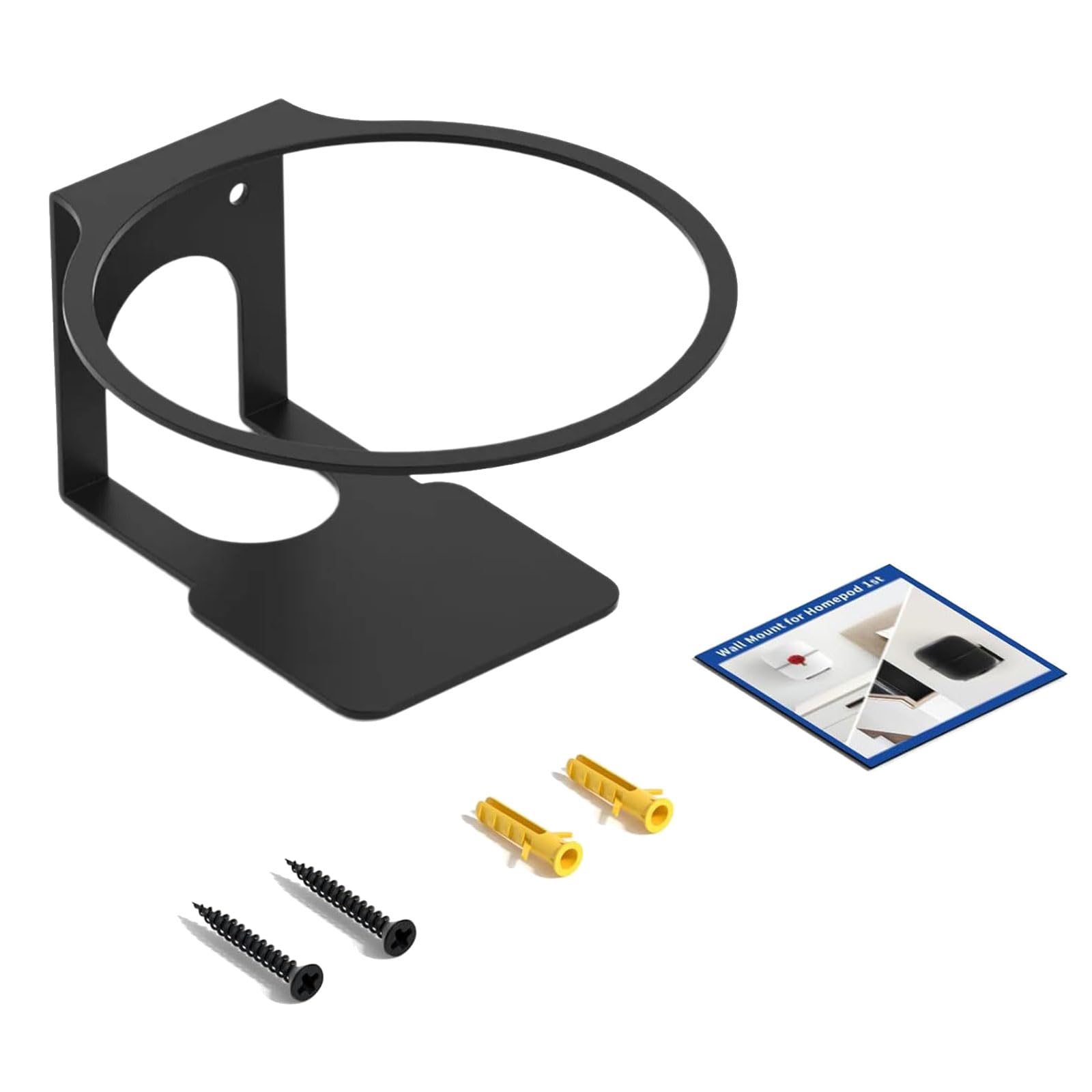 Soporte universal de pared para caja de sonido con configuración y aspecto elegante, opción de acabado blanco o negro