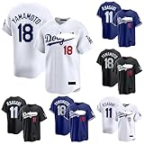 [DJ-A1wayS] 山本由伸 ユニフォーム 佐々木朗希 メジャーリーグ ベースボール 野球グッズ L.A・ドジャース 非公式 誕生日 贈り物 プレゼント 柔らかい 春 夏 秋 薄手 大人用 キッズ用 トップスのみ 通気性 イベント 記念日 (山本由伸02,XL,男士用) [並行輸入品]