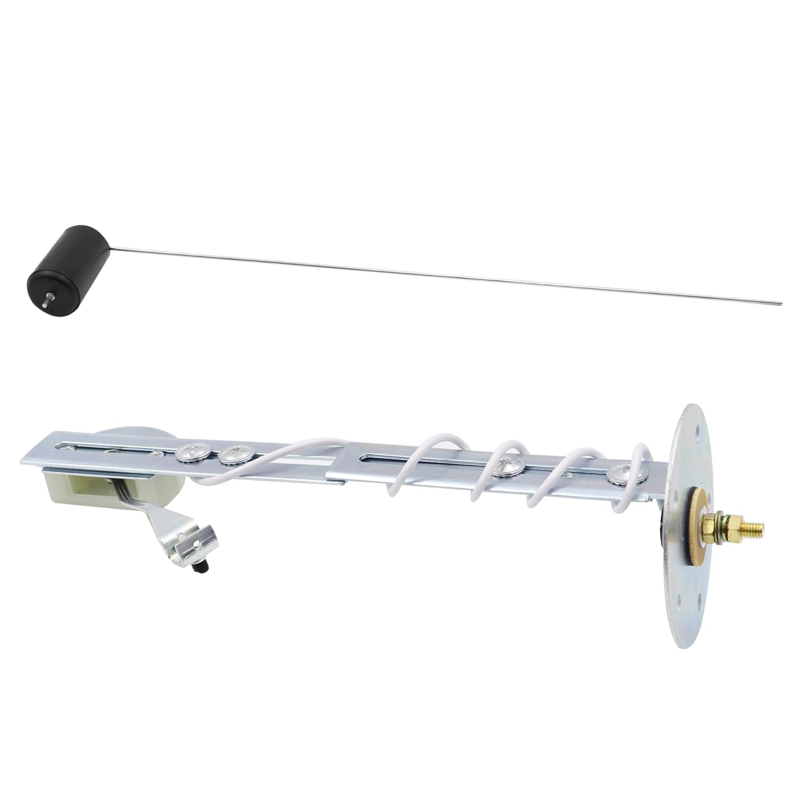 POFET Indicatore Livello Carburante, Puntatore 12V E-1/2-F Indicatore Universale del Serbatoio del Carburante Sensori di Livello dell'Olio con Retroilluminazione a LED per Auto, Motociclette