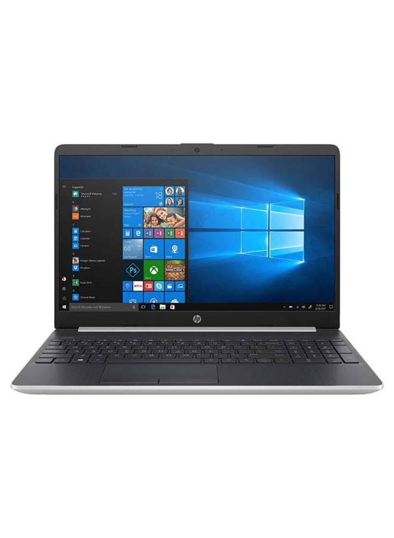 HP 15-dw0015ne Laptop | 15.6 inch FHD | 7th Gen Intel Core i3-7020U | 1TB HDD | 4GB RAM | 8th Gen Intel HD -Graphics | Windows 10 Home | Eng-Ara KB | Silver