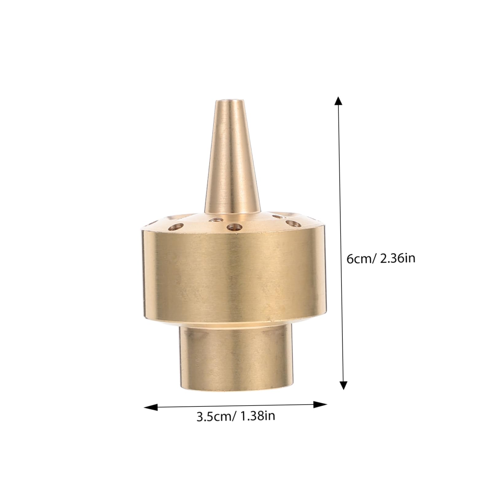 GALPADA Garden Pond Fountain Nozzle Feature Nozzle Brass Multi-directional Sprinkler for Outdoor Decor
