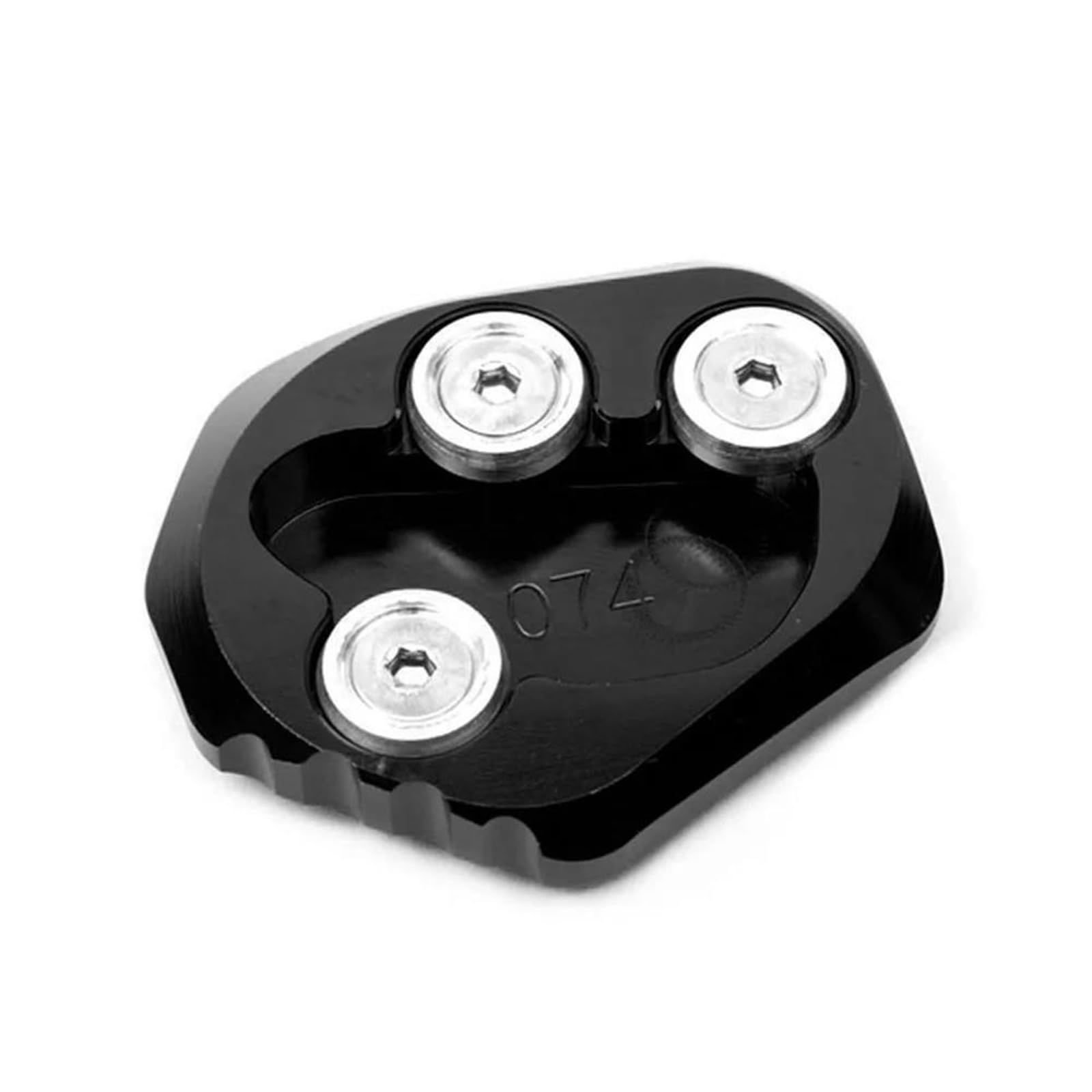 Rivestimenti Laterali Moto Parcheggio Cavalletto Cavalletto Laterale Estensione Pad Piastra di Supporto Ingrandisci Supporto per Y&amaha YZFR6 2017-2023(Nero)
