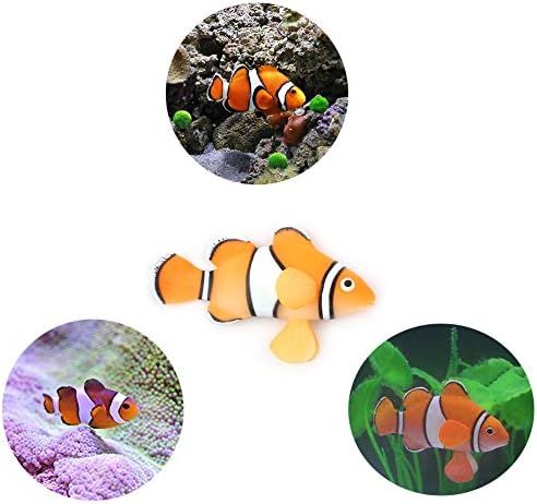 Miniatura 5 de LDEXIN Paquete de 2 piezas de silicona artificial para acuario flotante de pez payaso, decoración de pecera de agua salada bajo el agua salada,
