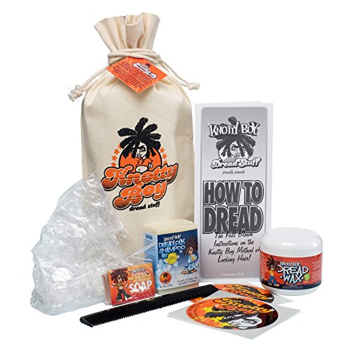 Knotty Boy Dreadlock Starter Kit with Dark Wax