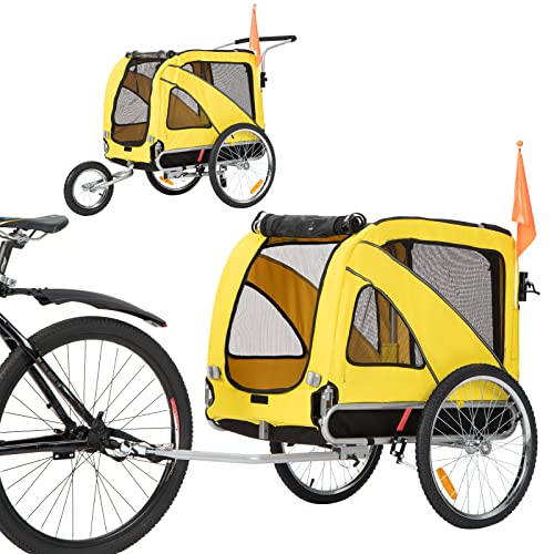 The Best Dog Bike Trailer For Large Dogs 12 Sepnine & Leonpets Dog cart of 2 in1 Large pet ...
