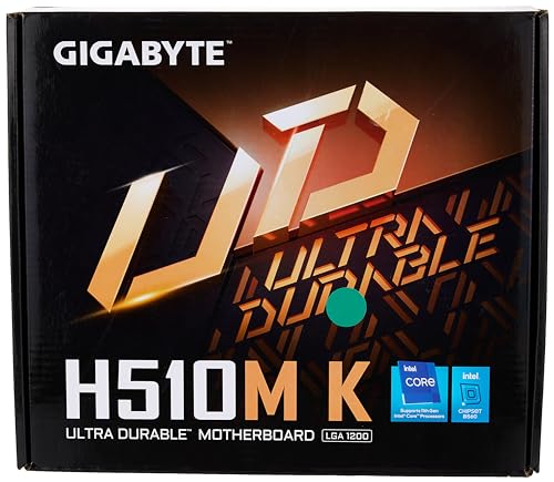 GIGABYTE H510M K 1.0 carte mère Intel B560 Express LGA 1200 Socket H5 micro ATX Neuf - vue 5