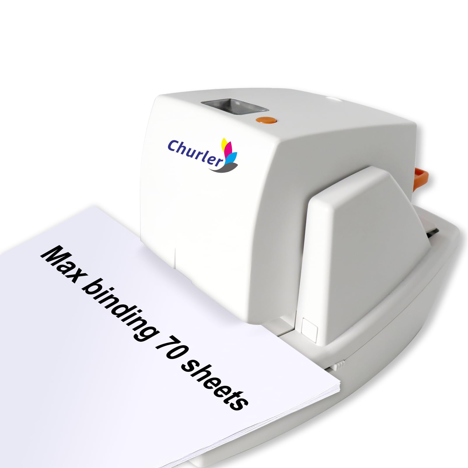 Heavy Duty Electric Stapler Automatic Flat-Clinch Stapler with 5500 Staples,Binding 70 Sheets Paper Capacity, Quiet and Anti-Jam for Office/School