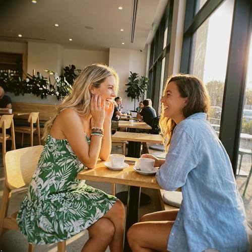 Image of Watoriwa Women Summer Boho Mini Dress | Spaghetti Strap, Sundress, Beach, Casual, Coverup