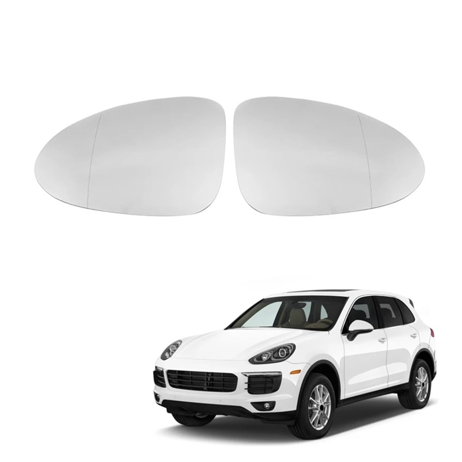 Auto Flügelspiegel Für Macan 2014-2020 Auto Vorne Links Rechts Beheizte Seite Tür Flügel Rückspiegel Objektiv Glas Außenspiegel Auto