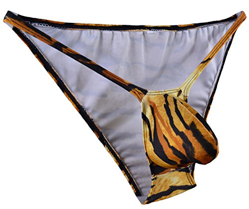 Mens String Tanga Bulge Pouch Bikini Tiger WSS26