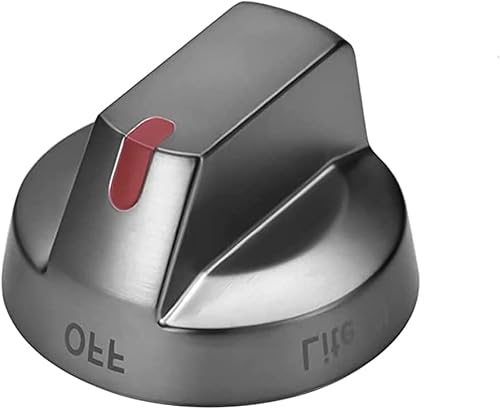 Reemplazo de pomo de estufa DG64-00473B actualizado compatible con horno de estufa de gas Samsung NX58M6850SG, NX58K7850SG, NX58J7750SG, NX58J5600SG