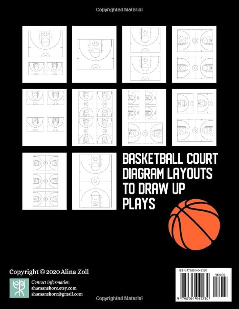 10 Basketball Court Diagram Layouts to Draw Up Plays: Blank Playbook for Team's Strategies, Drills, Plays, Scouting, Basketball Coach Notebook 8.5 10-basketball-court-diagram-layouts-to-draw-up-plays-blank-playbook-for-team-s-strategies-drills-plays-scouting-basketball-coach-notebook-8-5-x-11-sports-templates-and-trackers-zoll-alina-9798564045230-amazon-com-books