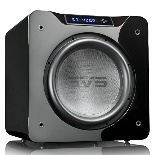 SVS SB-4000 Subwoofer (Piano Gloss Black) – 13.5-inch Driver, 1,200-Watts RMS, Sealed Cabinet
