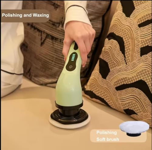 Image of V.E.E Electric Spin Scrubber, Cleaning Brush Scrubber for Home, 400RPM /Mins-9 Replaceable Brush Heads-90Mins Work Time, 3 Adjustable Size, Multiple Speeds for Bathroom Shower Bathtub Glass and Car