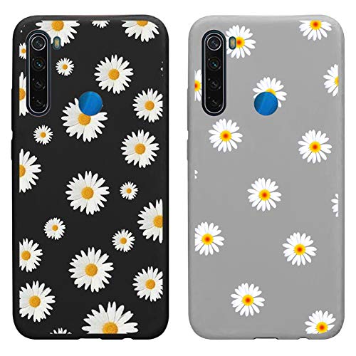 Yoedge Funda para Xiaomi Redmi Note 8 [2 Unidades], Silicona Mate Ultra Thin TPU Cubierta Transparente Movil Carcasa Antigolpes Delgado Protector...