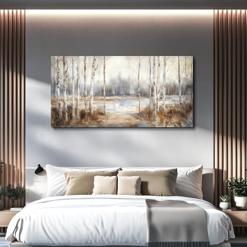 Large Wall Art for Living Room Canvas Wall Decor for Bedroom Field Scenery Watercolour Wall Painting Office Decorations Stretched and Framed Wall Pictures Artwork Ready to Hang Home Decor